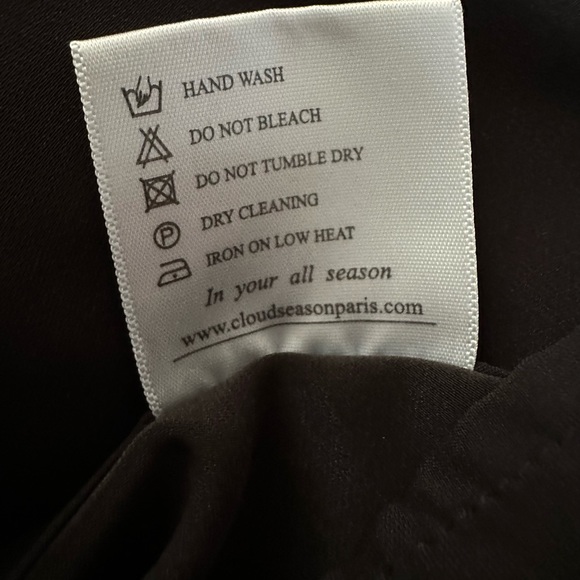 CLOUD SEASON PARIS Black Sparkle and Lace Cold Shoulder Blouse - Picture 12 of 14